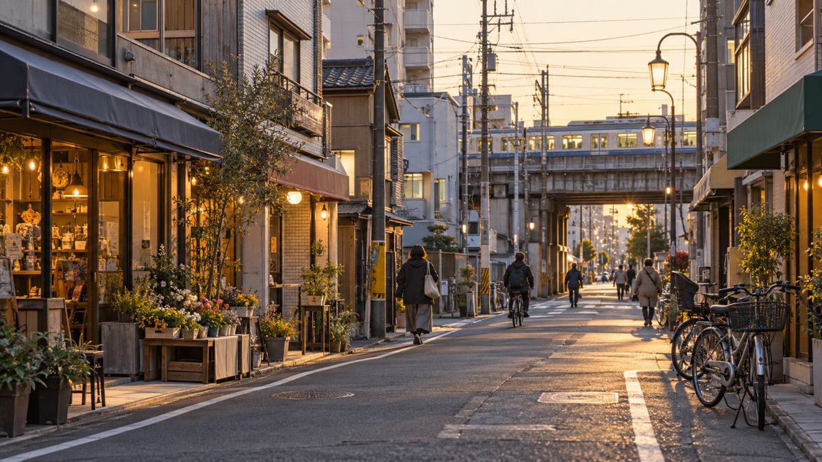 夕方の商店街（イメージ）